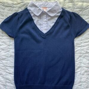Cat & Jack Uniform Shirt/Sweater Girls Sm 6/6X EUC